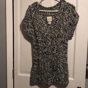 Gray & white sweater